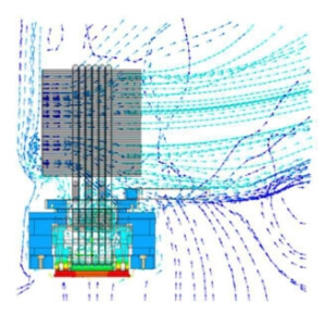 Fan air flow path